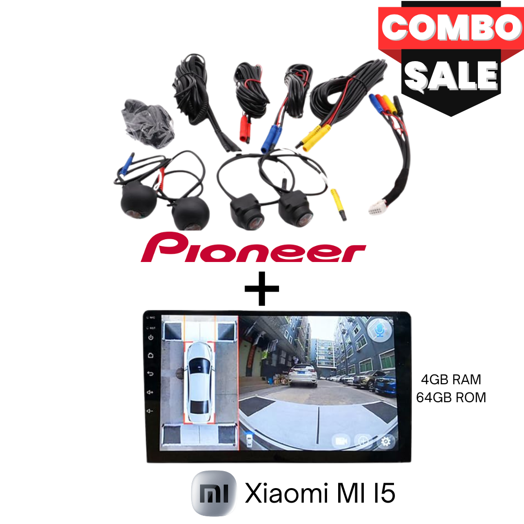 Combo deal Pioneer 360 camera kit with MI 4G android player